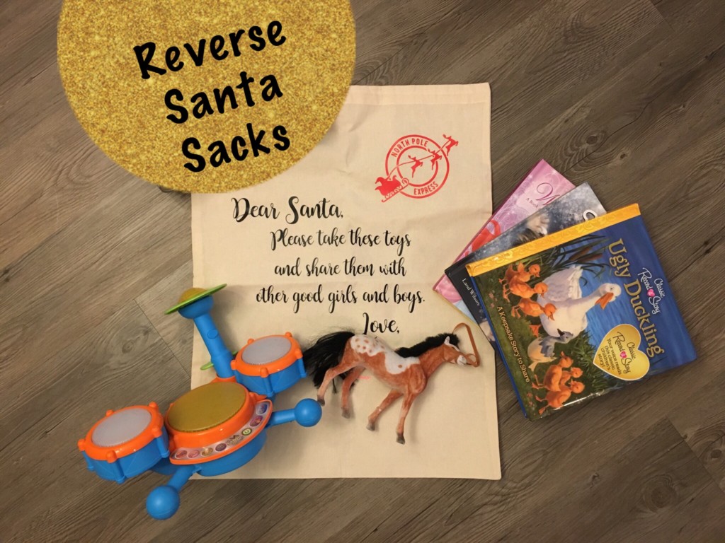 Our Newest Holiday Tradition-Reverse Santa Sacks