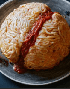 Meatball Stuffed Pasta Brain