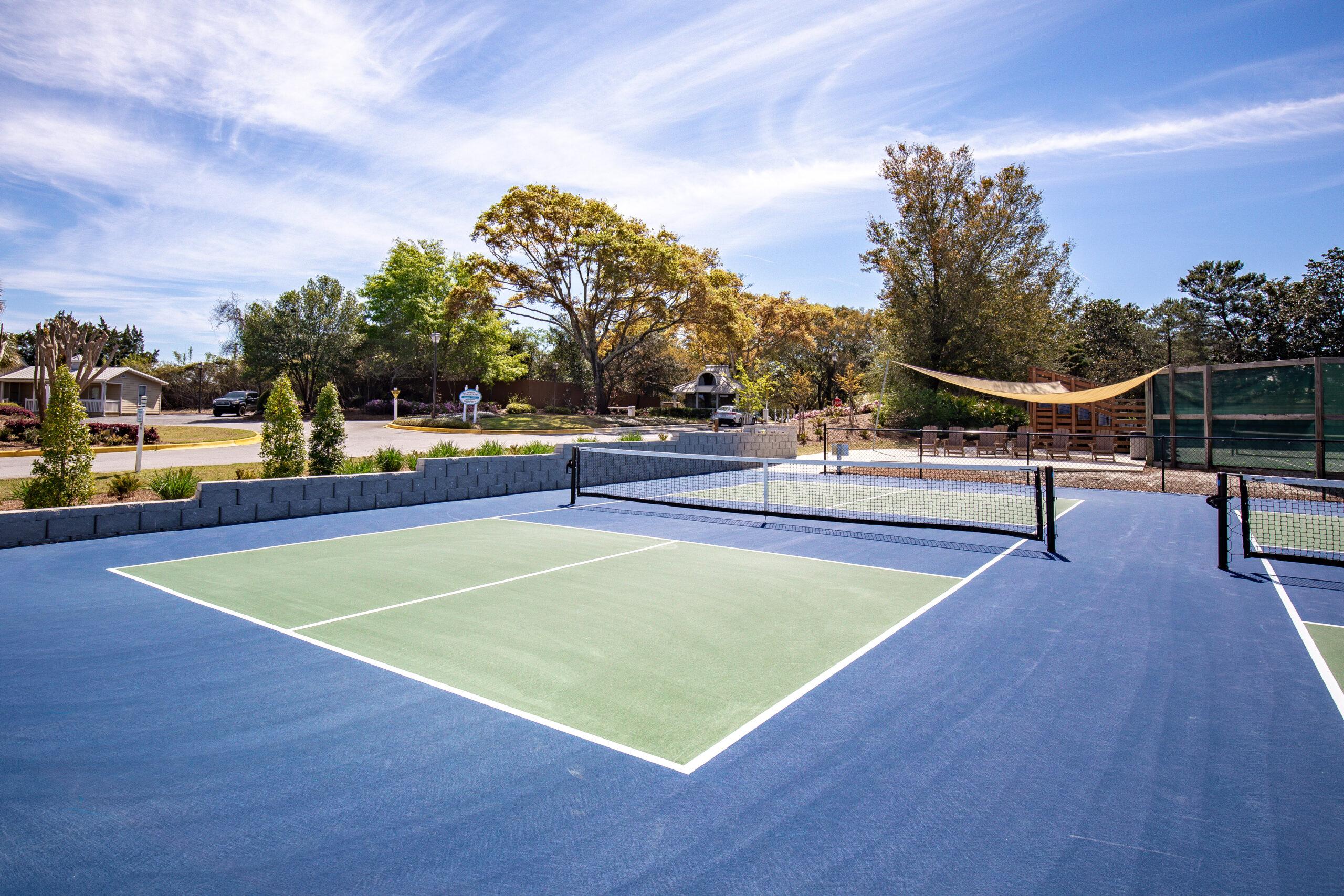 Tennis courts at Hidden Dunes Resort