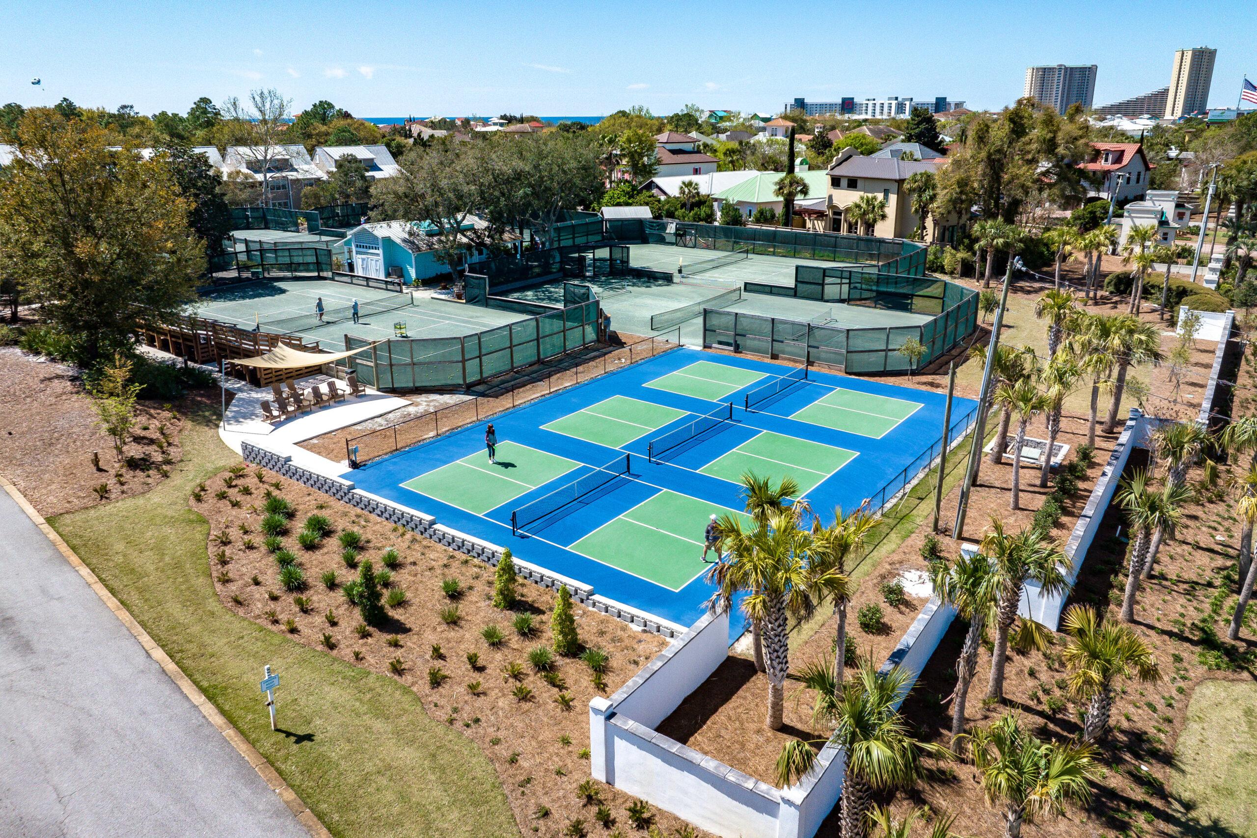 Tennis courts at Hidden Dunes Resort